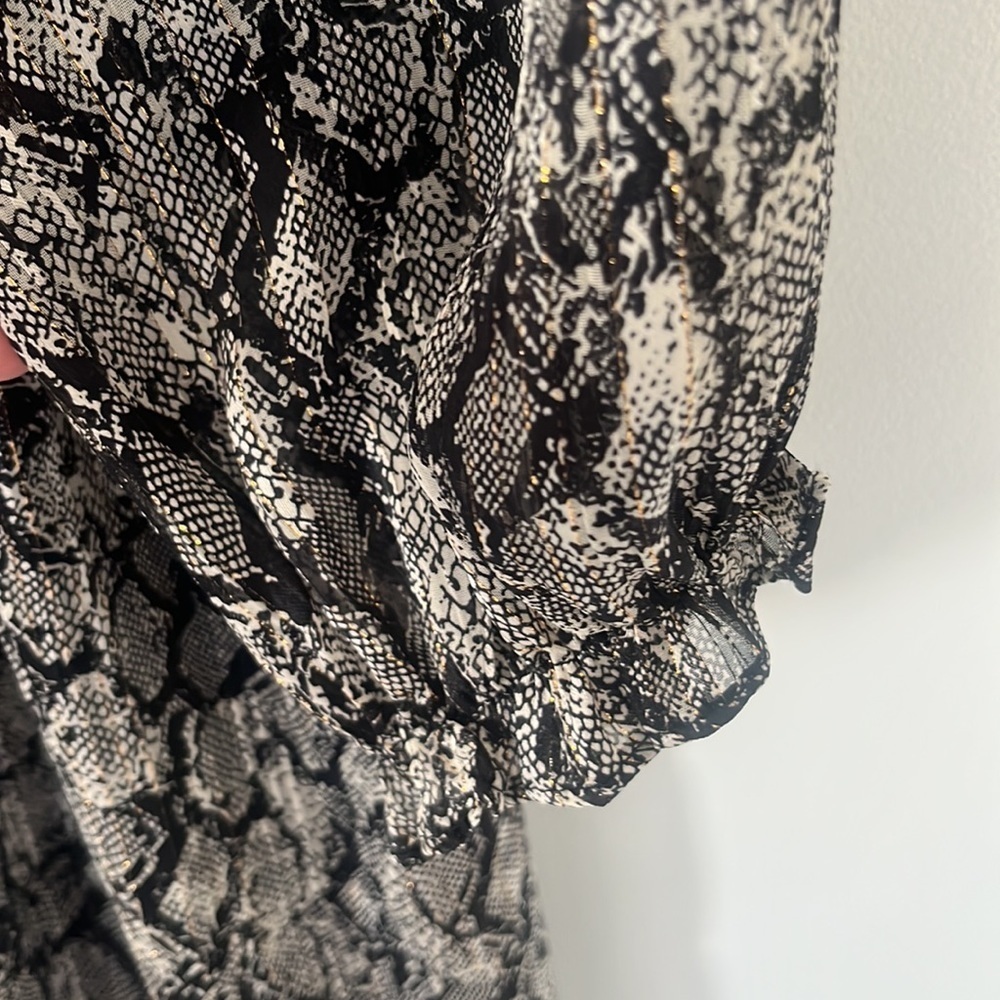 NWT ZARA ANIMAL PRINT MIDI DRESS size S - Picture 7 of 11